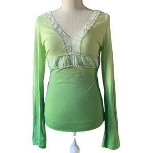 Anthropologie LANGUAGE LOS ANGELES Embroidered Boho Top